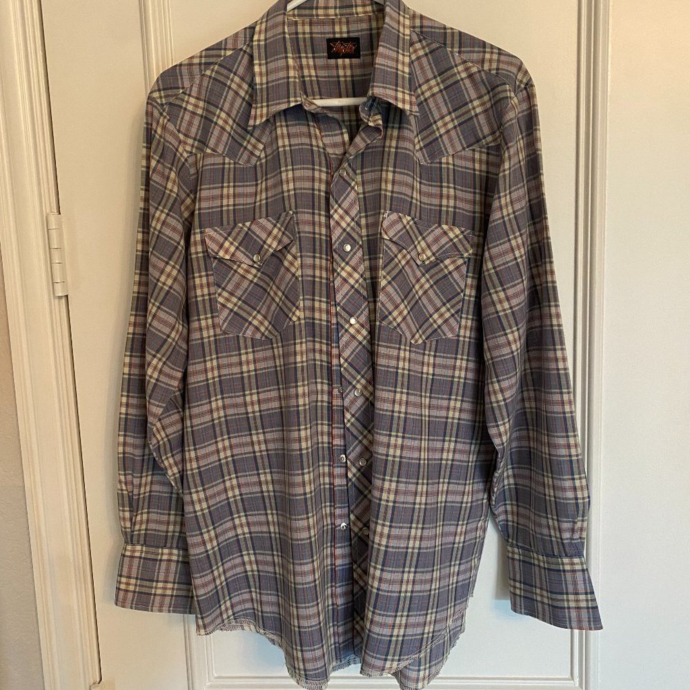 Vintage TemTex Pearl Snaps Long Sleeve Shirt